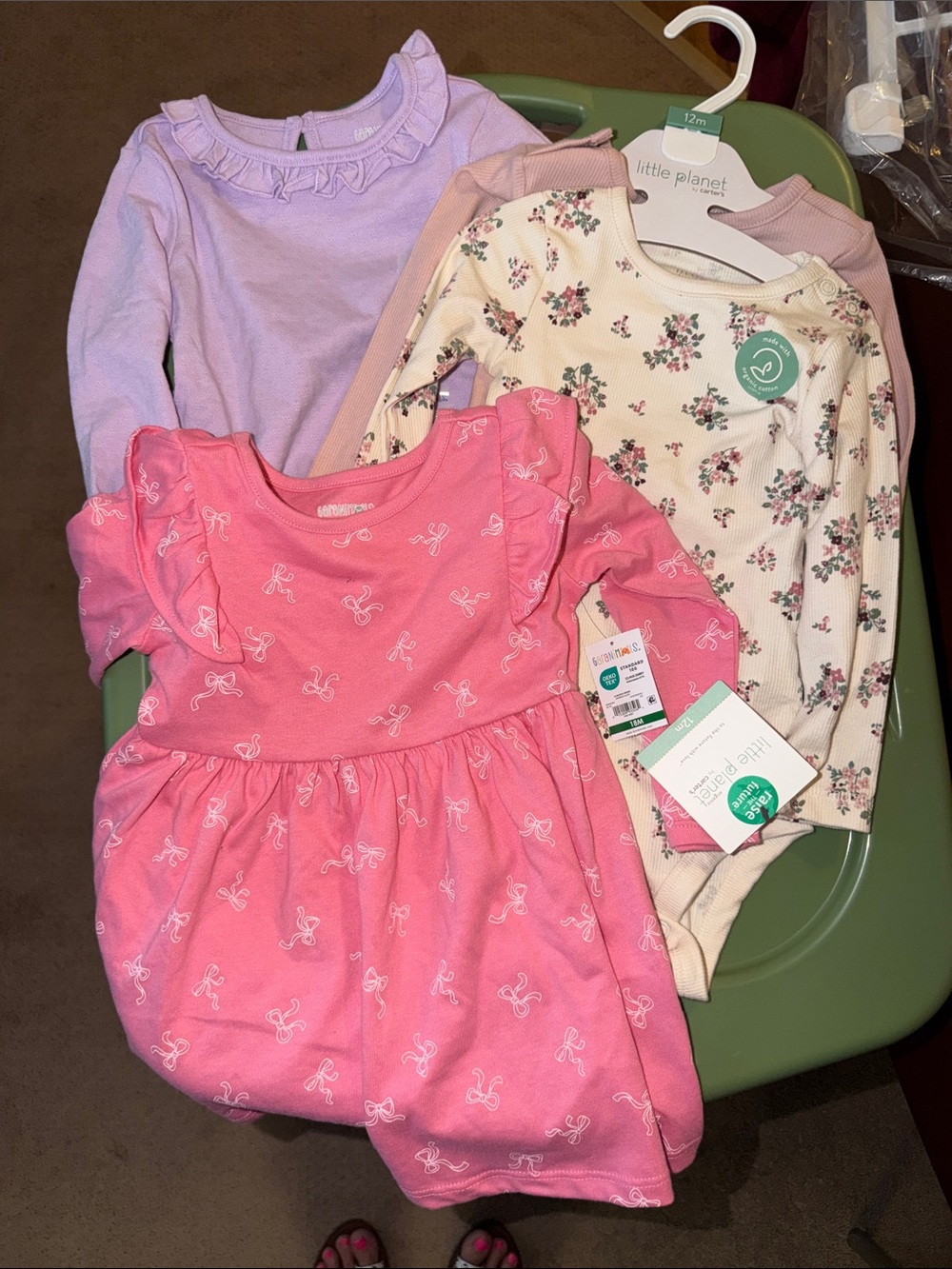 12-18M long sleeve lot Carters etc